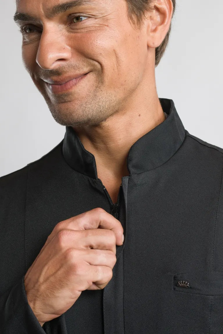 Jaleco Elegance Masculino - Preto