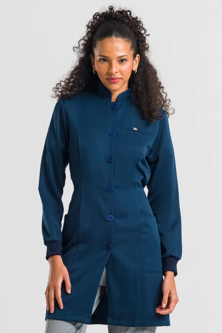 Jaleco Basic Feminino - Azul Marinho