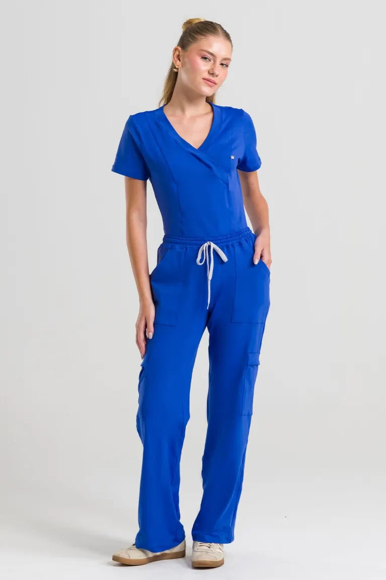 Scrub Feminino Coach - Azul Royal