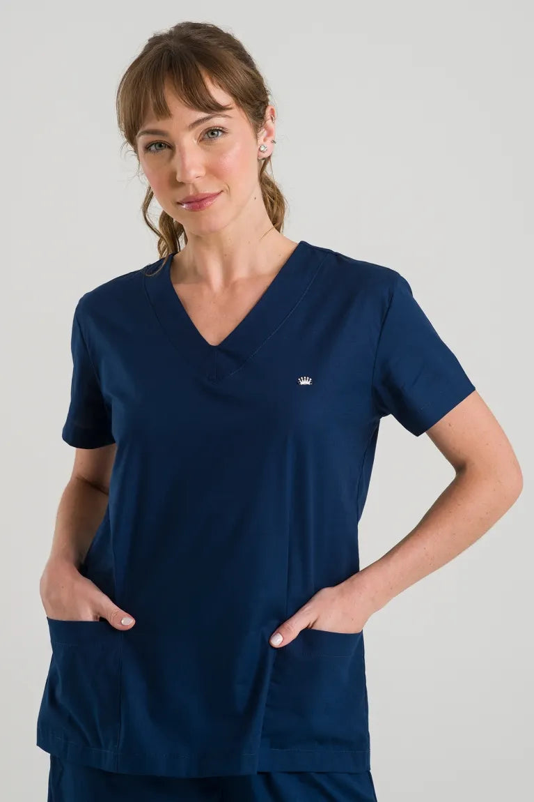 Scrub New Basic Feminino - Azul Marinho