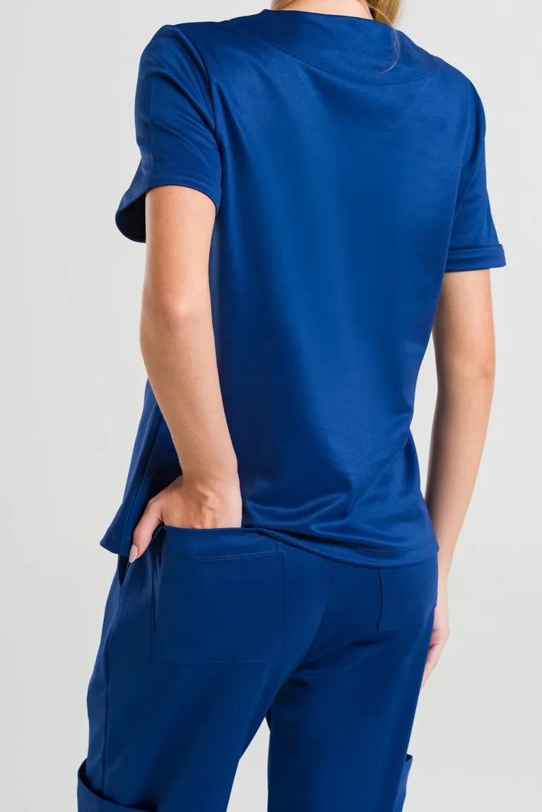 Scrub Feminino Soft - Azul Marinho