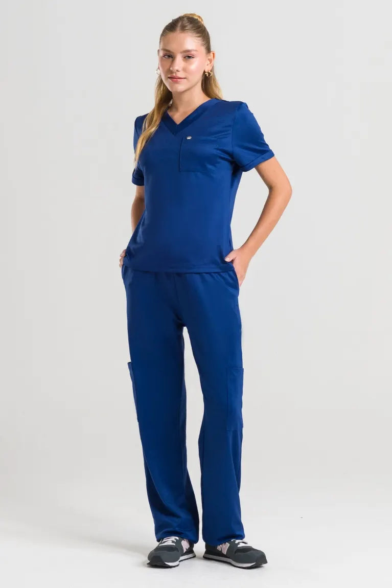 Scrub Feminino Soft - Azul Marinho