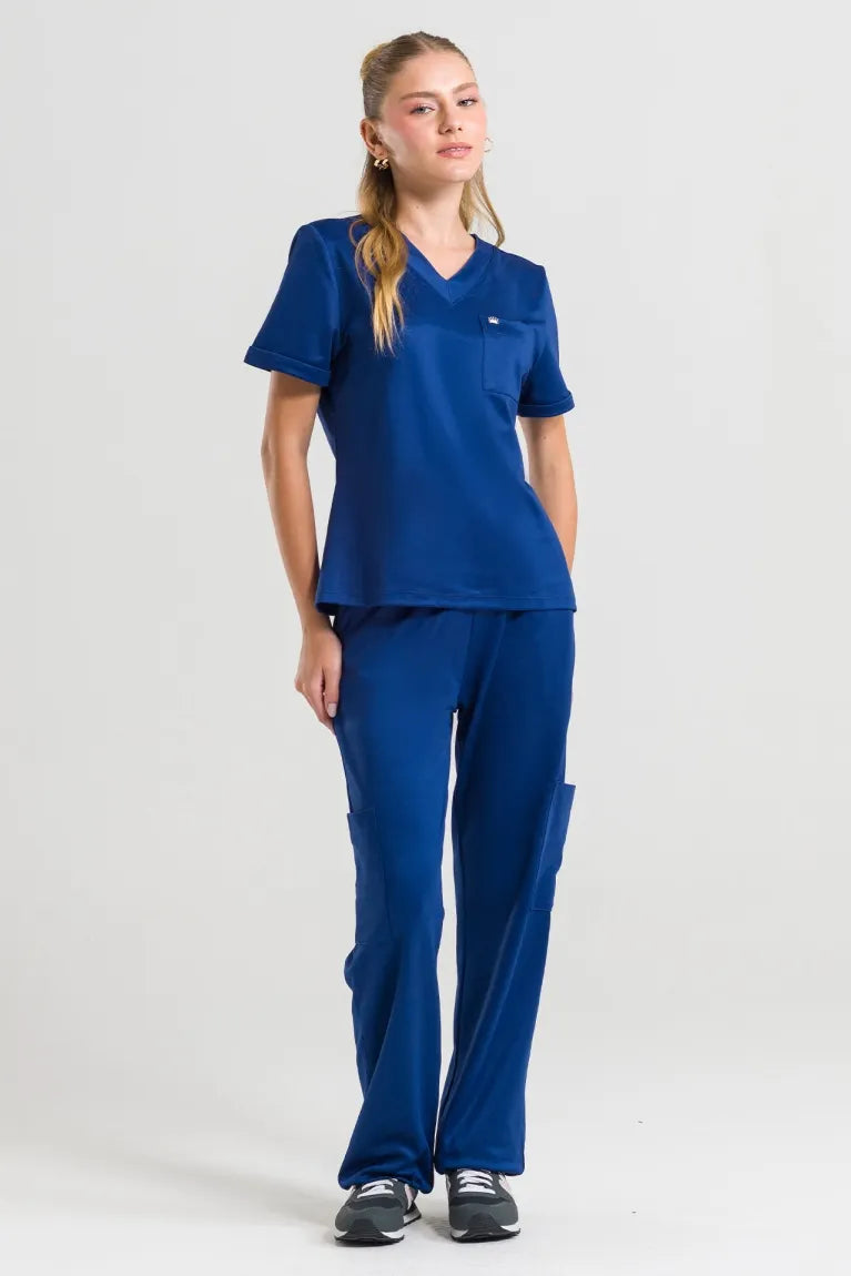 Scrub Feminino Soft - Azul Marinho