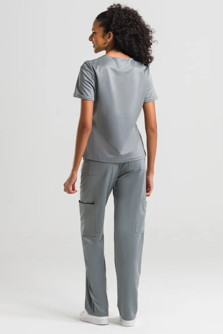 Scrub Feminino Soft - Cinza