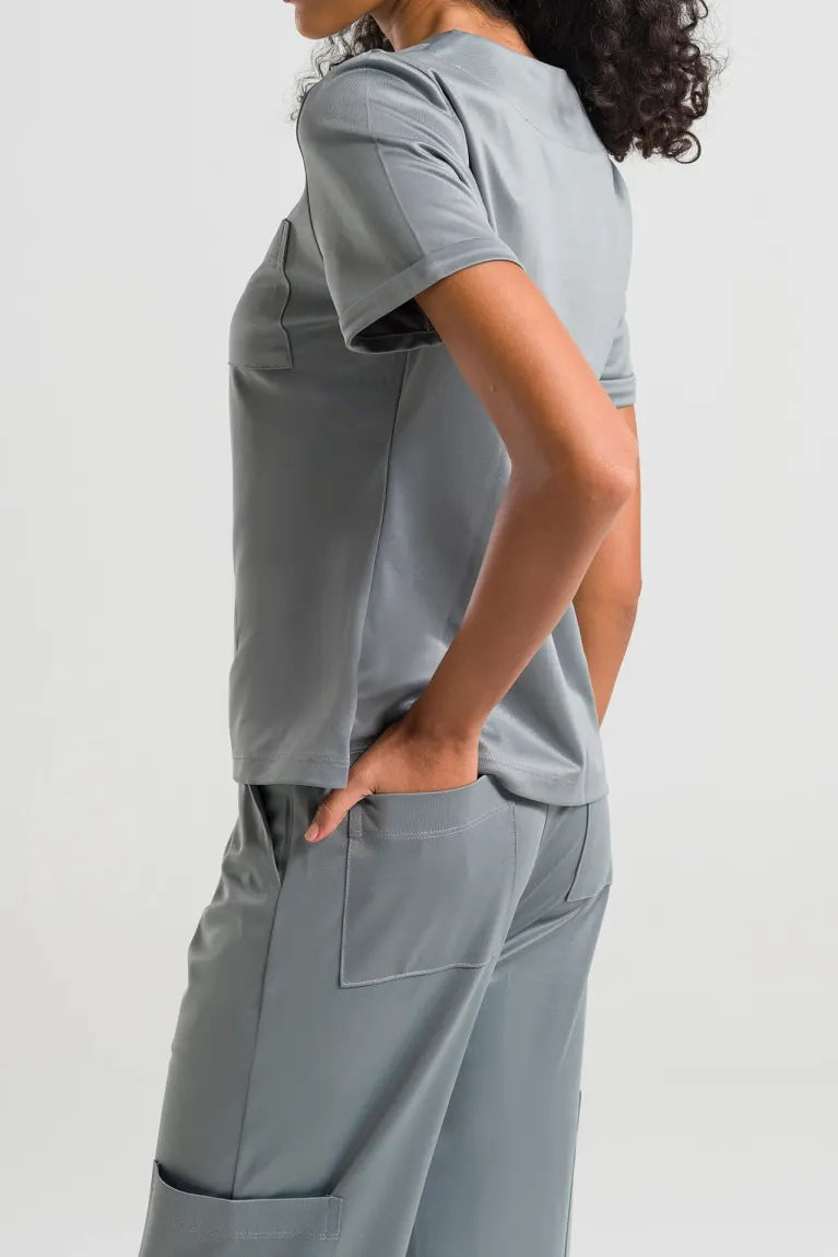 Scrub Feminino Soft - Cinza